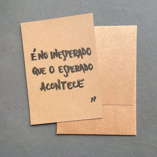 Cartão Presente: É no inesperado que o esperado acontece