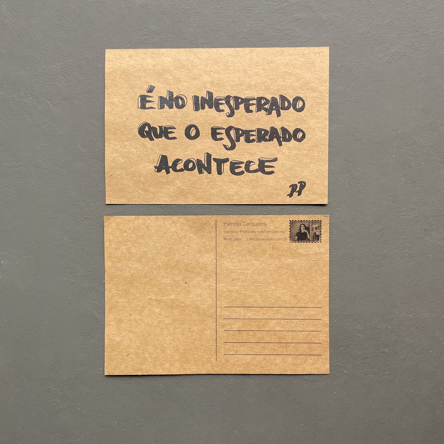 Cartão Postal: É no inesperado que o esperado acontece